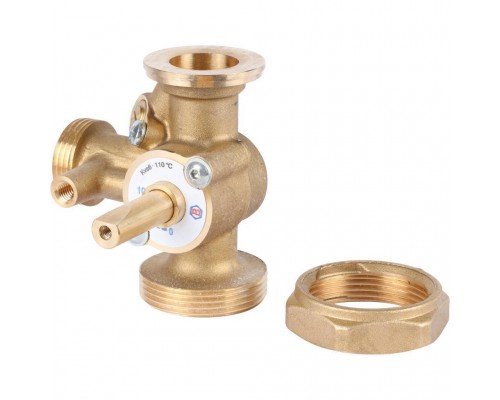 BARBERI  Трехходовой смесительный клапан с байпасом, соединение для насоса и коллектора G1 1/2M. KV 6 (41D040000C)