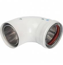 Элемент дымохода DN 80 отвод STOUT 90° утепленный п/м SCA-0080-800090 (SCA-0080-800090)