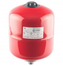 Расширительный бак STOUT STH-0004 на отопление 8 л. (цвет красный (STH-0004-000008)