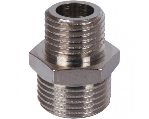 Ниппель НН STOUT переходной никелированный 3/8X1/4 (SFT-0004-003814)