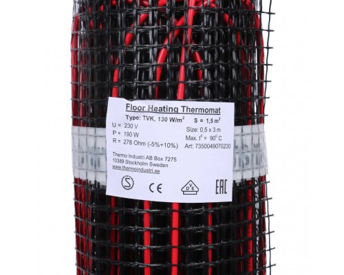 Термомат THERMO ТVK-130 1,5 м.кв (комплект без регулятора) (TVK-130-1.5)