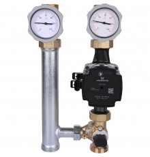 Группа насосная Meibes, поколение 8, MK с нас. Grundfos UPM3 Hybrid 25-70* , трехход. смесит., 1 (M66831.36)