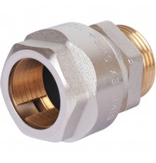 Фитинг Meibes резьбовой латунный Plus для стальных труб 1/2”*3/4” НР (F13063)