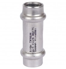 Sanha  9270 пресс-фит. нерж.сталь, муфта двойн.ВПр-ВПр, 15 (6927015)