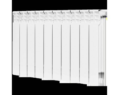 Радиатор биметаллический STOUT Space 500 10 секций нижнее правое подключение RAL9016 SRB-0320-050010 (SRB-0320-050010)