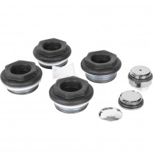 Присоединительный набор для радиатора Global 011046 07 Global KIT 1/2 (цвет cod.07 grigio scuro opaco mettalizzato (черный)) A046KIT1/207 (A046KIT1/207)