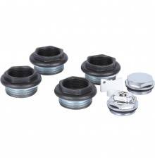 Присоединительный набор для радиатора Global 011048 07 Global KIT 3/4 (цвет cod.07 grigio scuro opaco mettalizzato (черный)) A048KIT3/407 (A048KIT3/407)