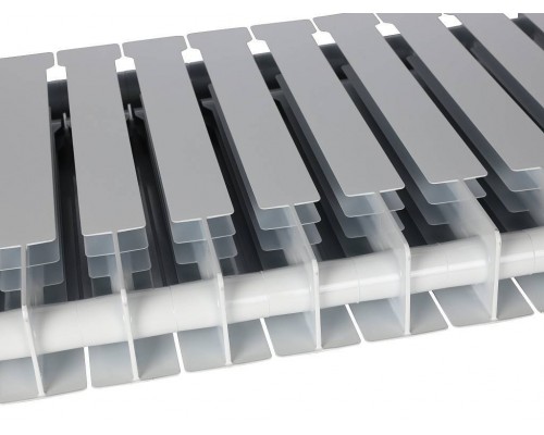 Радиатор биметаллический STOUT VEGA 500 12 секций боковое подключение (белый RAL 9016) SRB-1310-050012 (SRB-1310-050012)