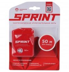 Уплотнительная нить СантехМастерГель Sprint 50м бокс+50м катушка,блистер (61012)