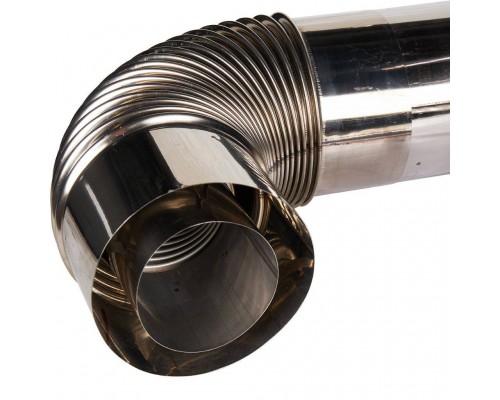Дымоход коаксиальный универсальный Mizudo (40 и 44 кВт) из нержавеющей стали 80/120 L 1100 (с адаптером 60 на 80 внутренний) AF.05.01.0020 (AF.05.01.0020)