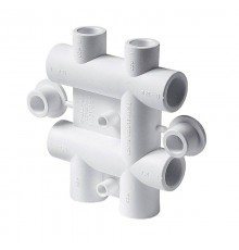 Распределительный блок Pro Aqua d= 25-20 PP-R для систем водоснабжения Белый (PA63012P)