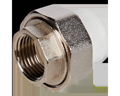 Муфта комбинированная Pro Aqua d=20-1 PP-R разъемная (американка) ВР Белая (PA20011) Муфта комбинированная Pro Aqua d=20-1 PP-R разъемная (американка) ВР Белая (PA20011)
