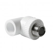 Угольник комбинированный Pro Aqua d=25-1/2 PP-R НР Белый (PA27012P)