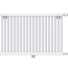 1-но трубчатый стальной радиатор ROMMER RST 1050/31 31 секция боковое подключение RAL 9016 TERRST-105031-010