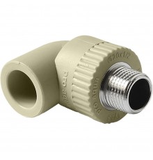 PA27015G Pro Aqua d=32-1/2 PP-R Угольник комбинированный НР Серый (PA27015G)