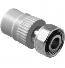 PA75010PG Pro Aqua d=20x3/4 PP-R Евроконус Серый (PA75010PG)