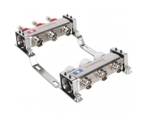 Коллектор из нержавеющей стали с расходомерами ROMMER 3  выхода (RMS-1200-000003)