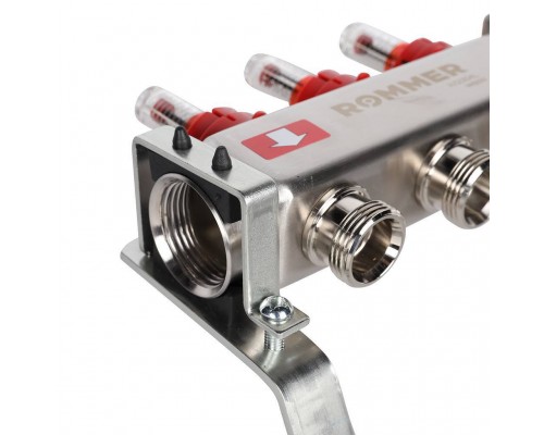 Коллектор из нержавеющей стали с расходомерами ROMMER 3  выхода (RMS-1200-000003)