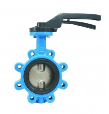 Затвор дисковый поворотный FAF Valve 3600 DN 250 PN 16 межфланцевый с резьбовыми проушинами из чугуна EPDM с рукояткой (3600250)