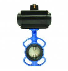 Затвор дисковый поворотный FAF Valve DN 040 c пневмоприводом одностороннего действия PA7SR12 (3500040PA7SR12)