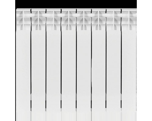 Радиатор биметаллический STOUT TITAN 500 8 секций боковое подключение (белый RAL 9016) SRB-3310-050008 (SRB-3310-050008)