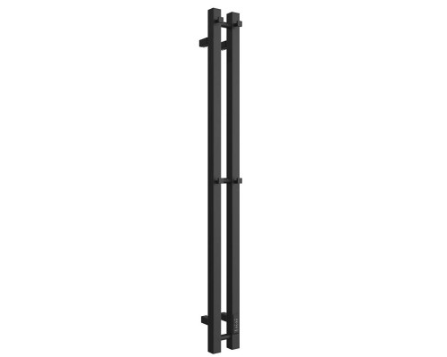 Полотенцесушитель STOUT электрический ROCK quadro 120*08 Черный матовый 2 опоры (SHQ-R2Q0-012008)