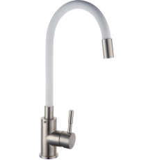 Смеситель для кухни РМС Sus124w SUS124W-016F белый, сталь