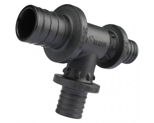 *11600851001 REHAU RAUTITAN Тройник с уменьшенным боковым и торцевым проходом 25-20-20 PX для труб из сшитого полиэтилена аксиальный (11600851001)