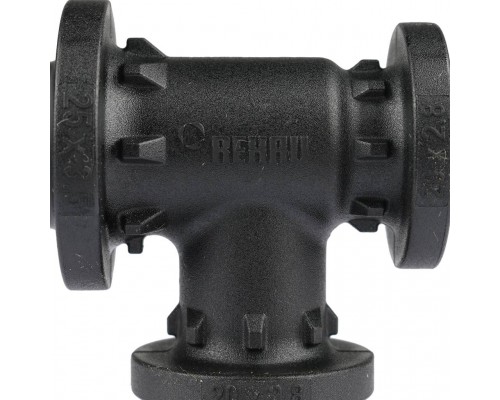 *11600851001 REHAU RAUTITAN Тройник с уменьшенным боковым и торцевым проходом 25-20-20 PX для труб из сшитого полиэтилена аксиальный (11600851001)