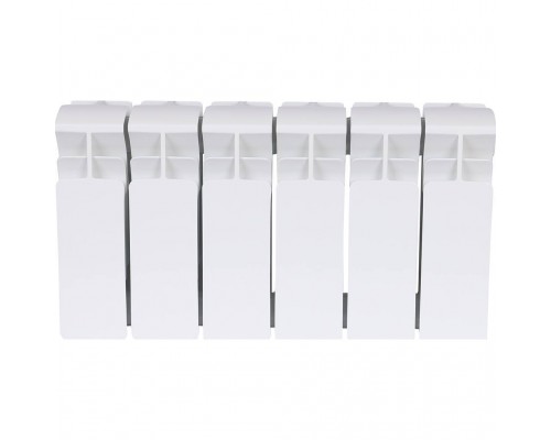 Радиатор биметаллический RIFAR BASE 200 6 секций боковое подключение (белый RAL 9016) 1RB20-6 (1RB20-6)