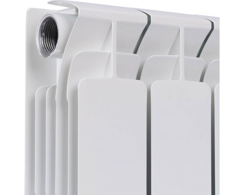 Радиатор биметаллический RIFAR BASE 200 6 секций боковое подключение (белый RAL 9016) 1RB20-6 (1RB20-6)