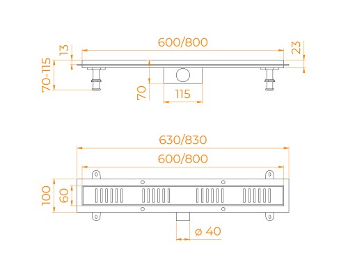 Душевой трап RGW SDR-34B Душевой трап RGW SDR-34B