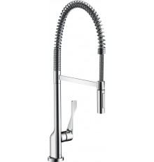 Смеситель для кухни Axor Citterio Semi-Pro 39840000 хром, с гибким изливом