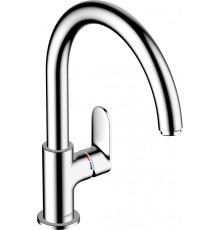 Комплект  Смеситель для кухни Hansgrohe Vernis Blend M35 71870000 хром + Фартук для кухни Hansgrohe черный