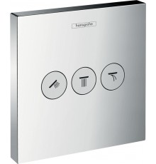 Переключатель потоков Hansgrohe ShowerSelect Trio/Quattro 15764000 на три потребителя