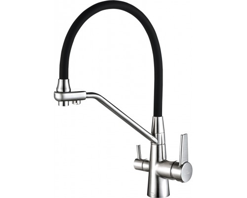 Смеситель для кухни Steel Hammer SH 903-6 Cr с гибким изливом