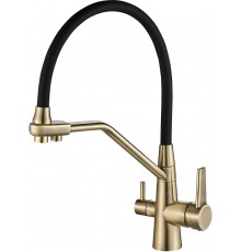 Смеситель для кухни Steel Hammer SH 903-6 Bronze с гибким изливом