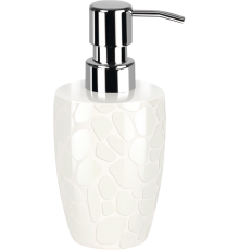 Дозатор Spirella Darwin Pebble 1014657 белый, хром