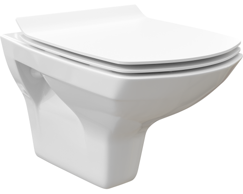 Унитаз подвесной STWORKI Стокгольм Стокгольм Clean On DPL EO slim 63428 безободковый