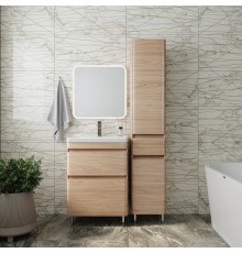 Мебель для ванной комнаты Style Line Атлантика 60 Люкс Plus, напольная, ясень перламутр