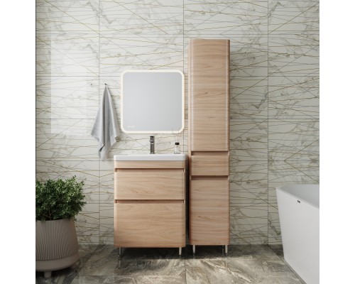 Мебель для ванной комнаты Style Line Атлантика 60 Люкс Plus, напольная, ясень перламутр
