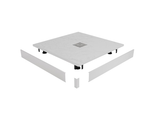 Душевой поддон квадратный RGW ST-W Белый (Комплект)  900x900