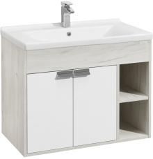 Тумба с раковиной AQUATON Флай 80 дуб крафт