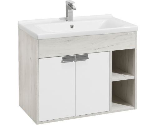 Тумба с раковиной AQUATON Флай 80 дуб крафт