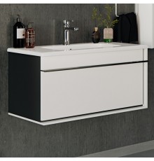 Тумба с раковиной Roca Aneto 80 белая, черная