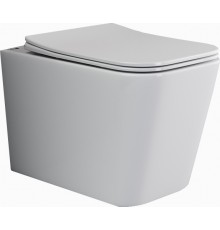 Унитаз подвесной Ceramicanova Cubic CN1806 с микролифтом, безободковый