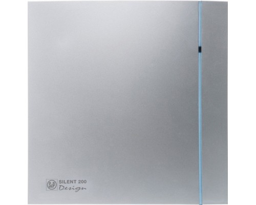 Вытяжной вентилятор Soler Palau Design Silent 200 CHZ Design-3C silver 4 сменных полоски
