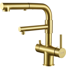 Смеситель для кухни Zorg Sanitary SZR-3216 Bronze бронза