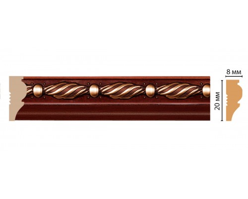 Молдинг DECOMASTER 103-52 (20*8*2400мм)