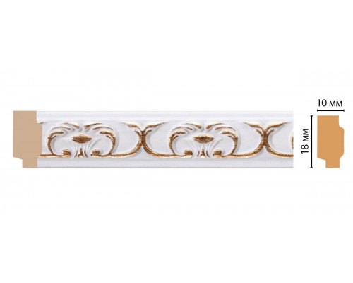 Молдинг DECOMASTER 158-118 ДМ (18*10*2400 мм)
